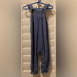 Angel Dear‎ Bamboo Smocked Front Coverall Denim Blue 18-24 Months Baby Girl